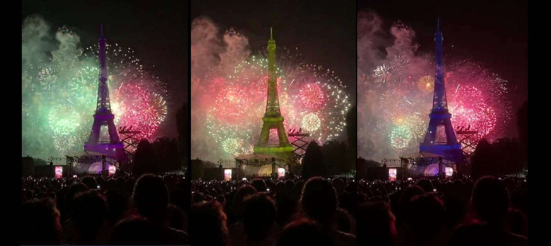 Eiffel Tower, Bastille Day, Paris Vignette - GLK